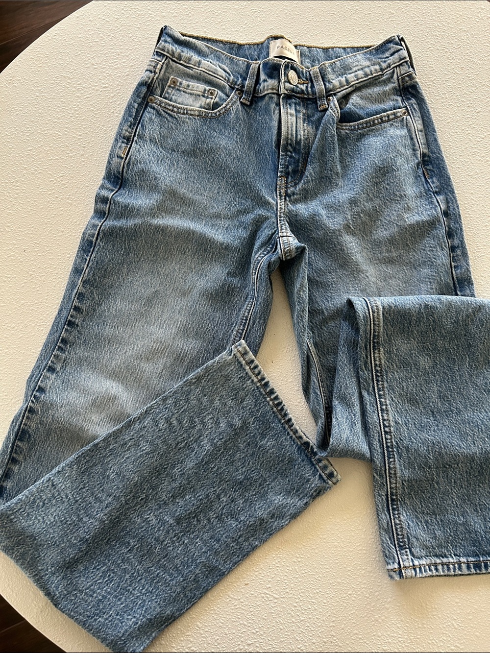 Pacific Sunwear Women's Straight Light Blue Jeans